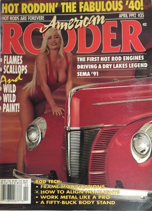 AMERICAN RODDER 1992 APR - FLAMES, SCALLOPS, WILD PAINT, '59 IMPALA